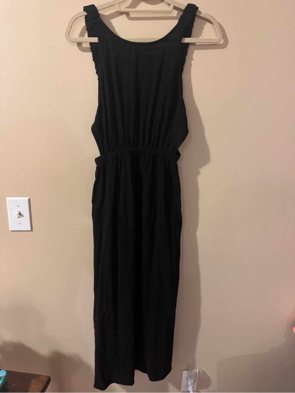 NWT Altar’d State Open Back Black Maxi Dress - size Medium